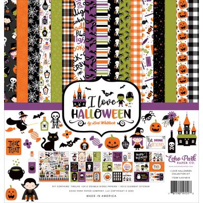 Echo Park Love Halloween Designpapier - Collection Kit